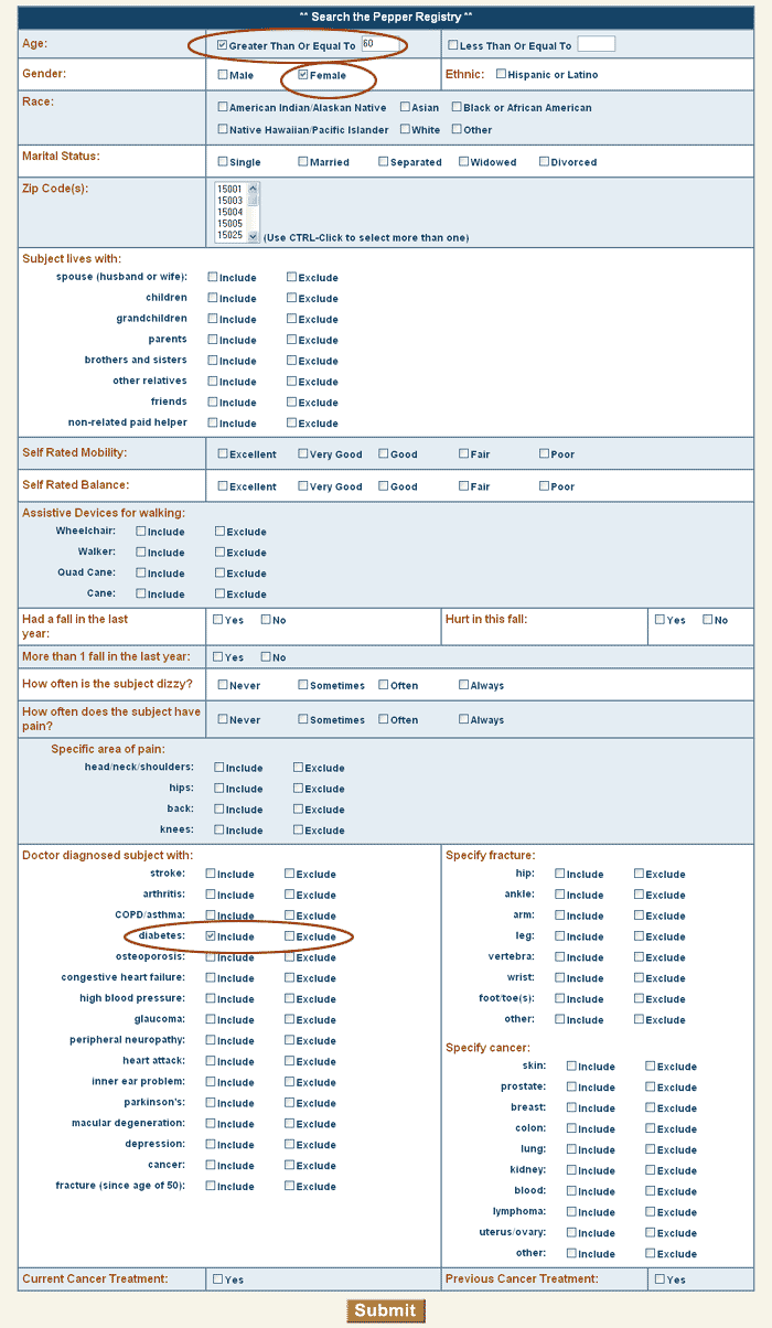 registry sample